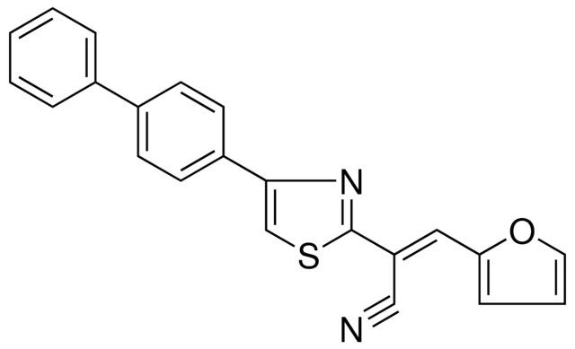 2-(4-(1,1'-BIPHENYL)-4-YL-1,3-THIAZOL-2-YL)-3-(2-FURYL)ACRYLONITRILE