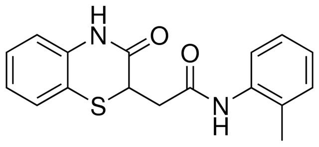 2-(3-OXO-3,4-DIHYDRO-2H-BENZO(1,4)THIAZIN-2-YL)-N-O-TOLYL-ACETAMIDE