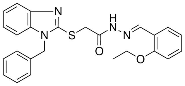 2-(1-BZL-1H-BENZOIMIDAZOL-2-YLSULFANYL)-ACETIC ACID (2-ETO-BENZYLIDENE)HYDRAZIDE