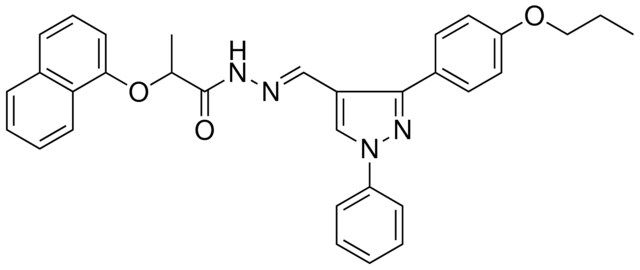 2-(1-NAPHTHYLOXY)-N'-{(E)-[1-PHENYL-3-(4-PROPOXYPHENYL)-1H-PYRAZOL-4-YL]METHYLIDENE}PROPANOHYDRAZIDE