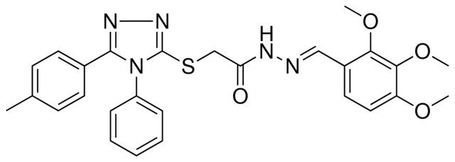 2-{[5-(4-METHYLPHENYL)-4-PHENYL-4H-1,2,4-TRIAZOL-3-YL]SULFANYL}-N'-[(E)-(2,3,4-TRIMETHOXYPHENYL)METHYLIDENE]ACETOHYDRAZIDE