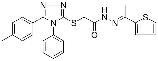 2-{[5-(4-METHYLPHENYL)-4-PHENYL-4H-1,2,4-TRIAZOL-3-YL]SULFANYL}-N'-[(E)-1-(2-THIENYL)ETHYLIDENE]ACETOHYDRAZIDE