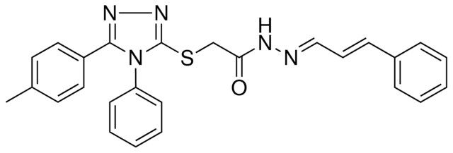 2-{[5-(4-METHYLPHENYL)-4-PHENYL-4H-1,2,4-TRIAZOL-3-YL]SULFANYL}-N'-[(E,2E)-3-PHENYL-2-PROPENYLIDENE]ACETOHYDRAZIDE