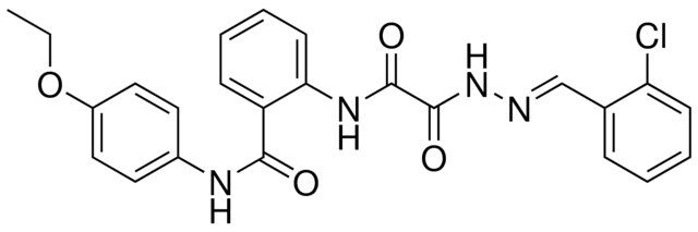 2-(((2-(2-CHLOROBENZYLIDENE)HYDRAZINO)(OXO)AC)AMINO)-N-(4-ETHOXYPHENYL)BENZAMIDE