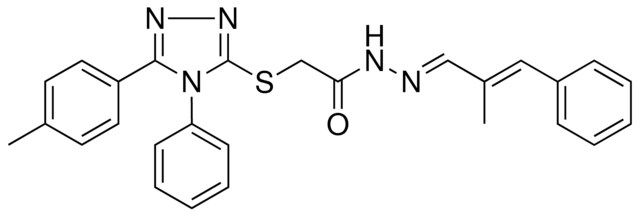 2-{[5-(4-METHYLPHENYL)-4-PHENYL-4H-1,2,4-TRIAZOL-3-YL]SULFANYL}-N'-[(E,2E)-2-METHYL-3-PHENYL-2-PROPENYLIDENE]ACETOHYDRAZIDE