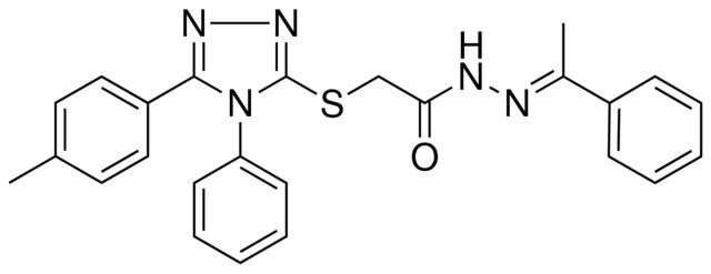 2-{[5-(4-METHYLPHENYL)-4-PHENYL-4H-1,2,4-TRIAZOL-3-YL]SULFANYL}-N'-[(E)-1-PHENYLETHYLIDENE]ACETOHYDRAZIDE