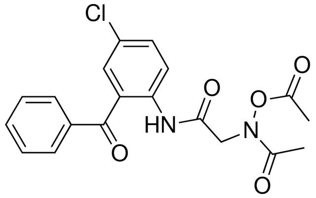 2-[acetyl(acetyloxy)amino]-N-(2-benzoyl-4-chlorophenyl)acetamide