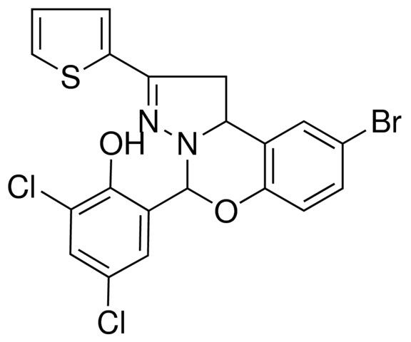 2-[9-BROMO-2-(2-THIENYL)-1,10B-DIHYDROPYRAZOLO[1,5-C][1,3]BENZOXAZIN-5-YL]-4,6-DICHLOROPHENOL