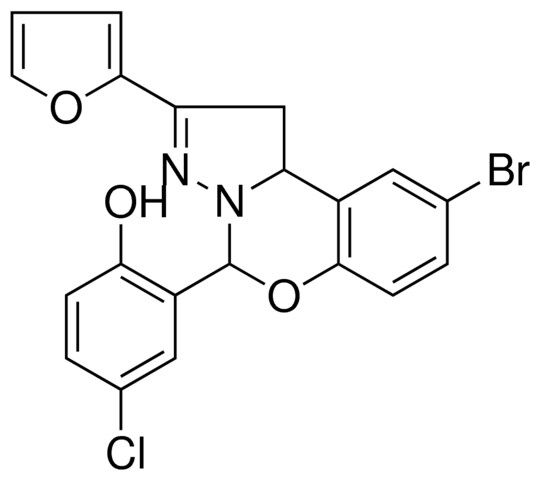 2-[9-BROMO-2-(2-FURYL)-1,10B-DIHYDROPYRAZOLO[1,5-C][1,3]BENZOXAZIN-5-YL]-4-CHLOROPHENOL