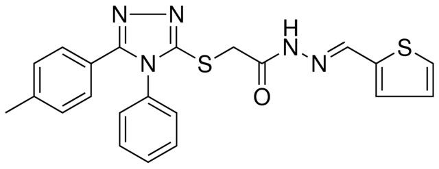 2-{[5-(4-METHYLPHENYL)-4-PHENYL-4H-1,2,4-TRIAZOL-3-YL]SULFANYL}-N'-[(E)-2-THIENYLMETHYLIDENE]ACETOHYDRAZIDE