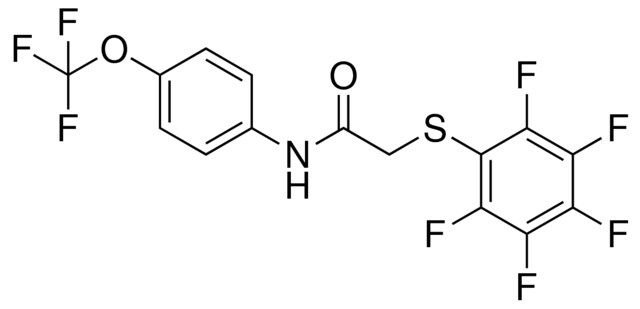 2-((2,3,4,5,6-PENTAFLUOROPHENYL)THIO)-N-(4-(TRIFLUOROMETHOXY)PHENYL)ACETAMIDE