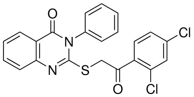 2-((2-(2,4-DICHLOROPHENYL)-2-OXOETHYL)THIO)-3-PHENYL-4(3H)-QUINAZOLINONE