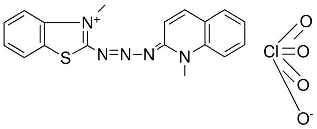 2-((1,2-DIHYDRO-1-METHYL-2-QUINOLYLIDENE)AMINOAZO)-3-METHYLBENZOTHIAZOLIUM CLO4