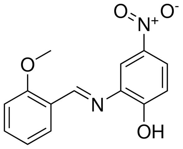 2-((2-METHOXY-BENZYLIDENE)-AMINO)-4-NITRO-PHENOL