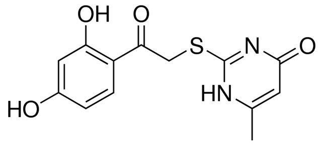 2-((2-(2,4-DIHYDROXYPHENYL)-2-OXOETHYL)THIO)-6-METHYL-4(1H)-PYRIMIDINONE