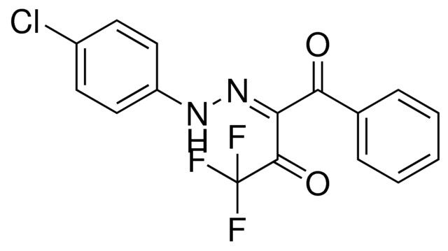 2-((4-CHLORO-PHENYL)-HYDRAZONO)-4,4,4-TRIFLUORO-1-PHENYL-BUTANE-1,3-DIONE