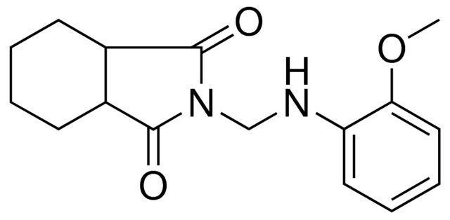 2-((2-METHOXY-PHENYLAMINO)-METHYL)-HEXAHYDRO-ISOINDOLE-1,3-DIONE