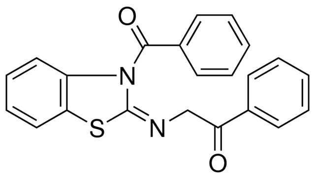 2-((3-BENZOYL-1,3-BENZOTHIAZOL-2(3H)-YLIDENE)AMINO)-1-PHENYLETHANONE