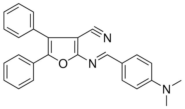 2-((4-DIMETHYLAMINO-BENZYLIDENE)-AMINO)-4,5-DIPHENYL-FURAN-3-CARBONITRILE