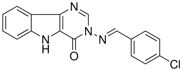 2-((4-CHLORO-BENZYLIDENE)-AMINO)-2,9-DIHYDRO-2,4,9-TRIAZA-FLUOREN-1-ONE