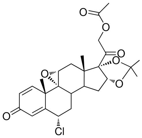 2-((4aS,4bR,5aR,6aS,6bS,9aR,12S)-12-chloro-4a,6a,8,8-tetramethyl-2-oxo-2,5a,6,6a,9a,10,10a,10b,11,12-decahydronaphtho[2',1':4,5]oxireno[2',3':5,6]indeno[1,2-d][1,3]dioxol-6b(4aH)-yl)-2-oxoethyl acetate