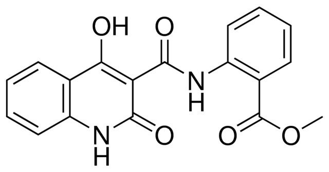 2-((4-HO-2-OXO-1,2-2H-QUINOLINE-3-CARBONYL)-AMINO)-BENZOIC ACID METHYL ESTER