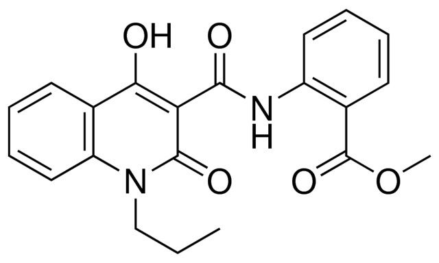 2-((4-HO-2-OXO-1-PR-1,2-2H-QUINOLINE-3-CARBONYL)-AMINO)-BENZOIC ACID ME ESTER