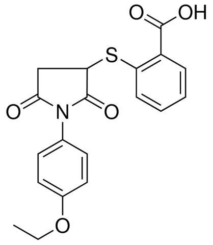 2-(1-(4-ETHOXY-PHENYL)-2,5-DIOXO-PYRROLIDIN-3-YLSULFANYL)-BENZOIC ACID