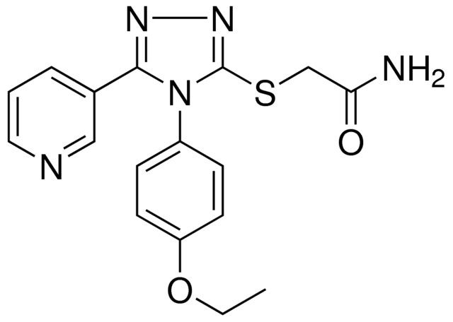 2-((4-(4-ETHOXYPHENYL)-5-(3-PYRIDINYL)-4H-1,2,4-TRIAZOL-3-YL)THIO)ACETAMIDE