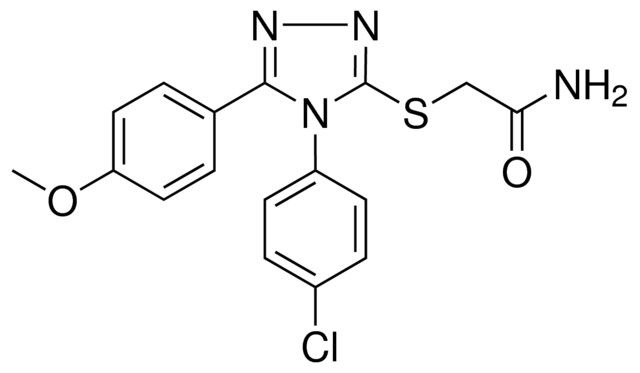 2-((4-(4-CHLOROPHENYL)-5-(4-METHOXYPHENYL)-4H-1,2,4-TRIAZOL-3-YL)THIO)ACETAMIDE