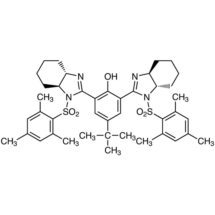 (-)-4-tert-Butyl-2,6-bis[(4S,5S)-4,5-tetramethylene-1-(2,4,6-trimethylbenzenesulfonyl)imidazolin-2-yl]phenol (contains 5% Dichloromethane at maximum)