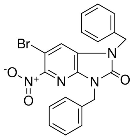 1,3-DIBENZYL-6-BROMO-5-NITRO-1,3-DIHYDRO-IMIDAZO(4,5-B)PYRIDIN-2-ONE