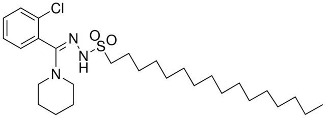 1-HEXADECANESULFONIC ACID (2-CHLORO-ALPHA-PIPERIDINOBENZYLIDENE)-HYDRAZIDE