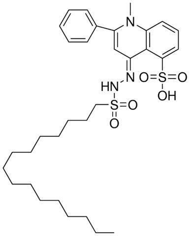 1-HEXADECANESULFONIC (1-METHYL-2-PHENYL-5-SULFO-4(1H)-QUINOLYLIDENE)HYDRAZIDE