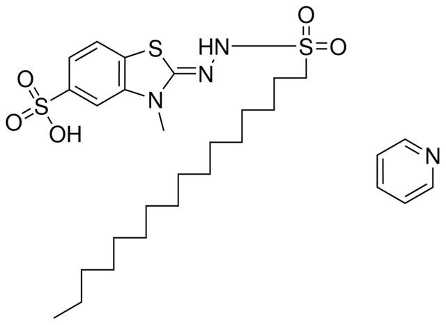 1-HEXADECANESULFONIC (METHYL-SULFO-BENZOTHIAZOLINYLIDENE)HYDRAZID, PYRIDINE SALT