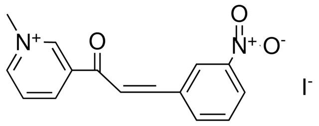 1-METHYL-3-(3-(3-NITRO-PHENYL)-ACRYLOYL)-PYRIDINIUM, IODIDE