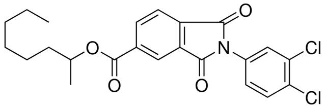 1-METHYLHEPTYL 2-(3,4-DICHLOROPHENYL)-1,3-DIOXO-5-ISOINDOLINECARBOXYLATE