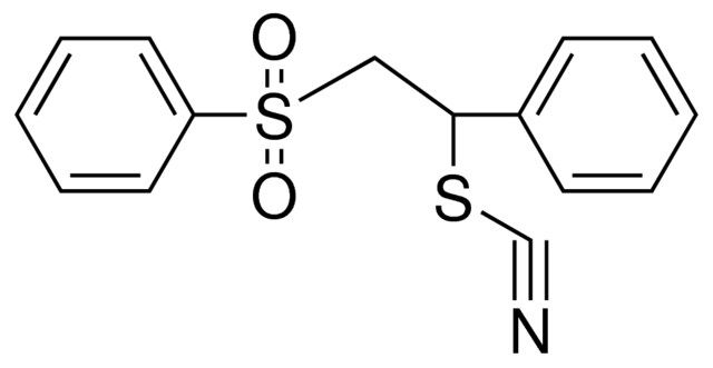 1-PHENYL-2-(PHENYLSULFONYL)ETHYL THIOCYANATE