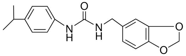 1-BENZO(1,3)DIOXOL-5-YLMETHYL-3-(4-ISOPROPYL-PHENYL)-UREA