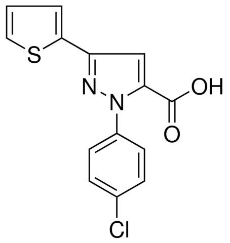 1-(4-CHLOROPHENYL)-3-(2-THIENYL)-1H-PYRAZOLE-5-CARBOXYLIC ACID