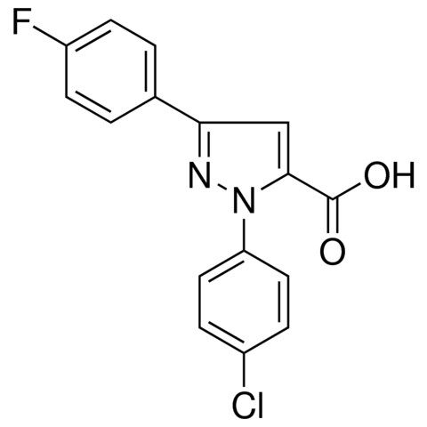 1-(4-CHLOROPHENYL)-3-(4-FLUOROPHENYL)-1H-PYRAZOLE-5-CARBOXYLIC ACID