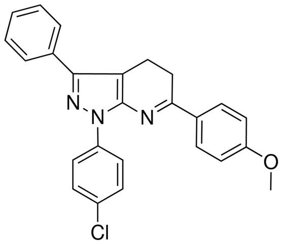 1-(4-CHLOROPHENYL)-6-(4-METHOXYPHENYL)-3-PHENYL-4,5-DIHYDRO-1H-PYRAZOLO[3,4-B]PYRIDINE