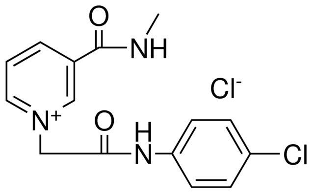 1-(4-CHLOROPHENYLCARBAMOYLMETHYL)-3-(METHYLCARBAMOYL)-PYRIDINIUM CHLORIDE