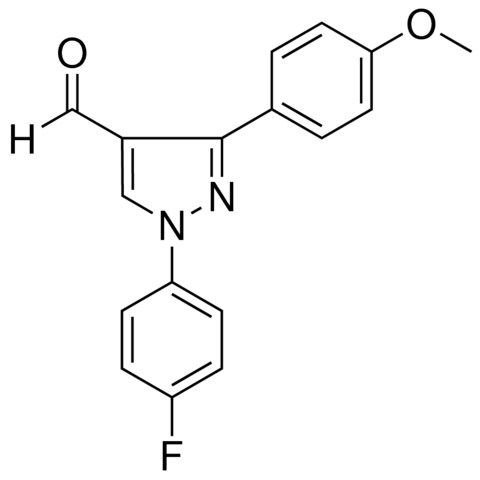 1-(4-FLUOROPHENYL)-3-(4-METHOXYPHENYL)-1H-PYRAZOLE-4-CARBALDEHYDE