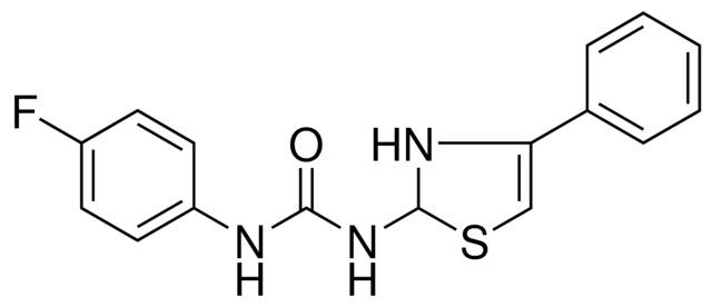 1-(4-FLUOROPHENYL)-3-(4-PHENYL-4-THIAZOLIN-2-YL)UREA