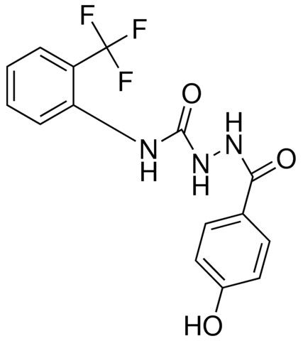 1-(4-HYDROXYBENZOYL)-4-(2-(TRIFLUOROMETHYL)PHENYL)SEMICARBAZIDE