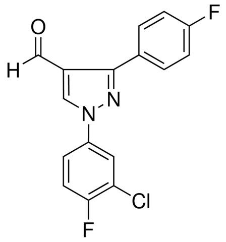 1-(3-CHLORO-4-FLUOROPHENYL)-3-(4-FLUOROPHENYL)-1H-PYRAZOLE-4-CARBALDEHYDE