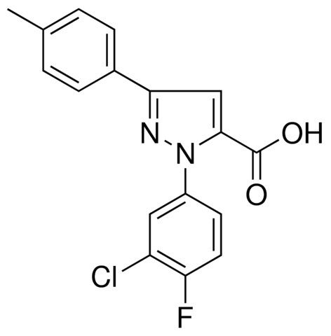 1-(3-CHLORO-4-FLUOROPHENYL)-3-(4-METHYLPHENYL)-1H-PYRAZOLE-5-CARBOXYLIC ACID