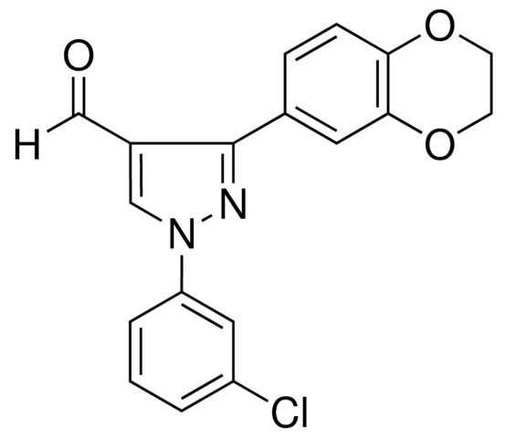 1-(3-CHLOROPHENYL)-3-(2,3-DIHYDRO-1,4-BENZODIOXIN-6-YL)-1H-PYRAZOLE-4-CARBALDEHYDE