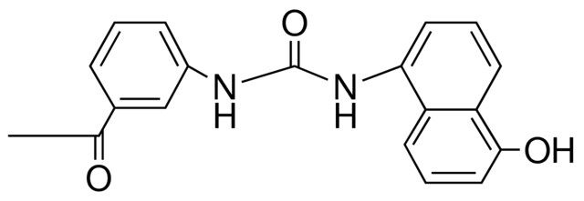 1-(3-ACETYLPHENYL)-3-(5-HYDROXY-1-NAPHTHYL)UREA